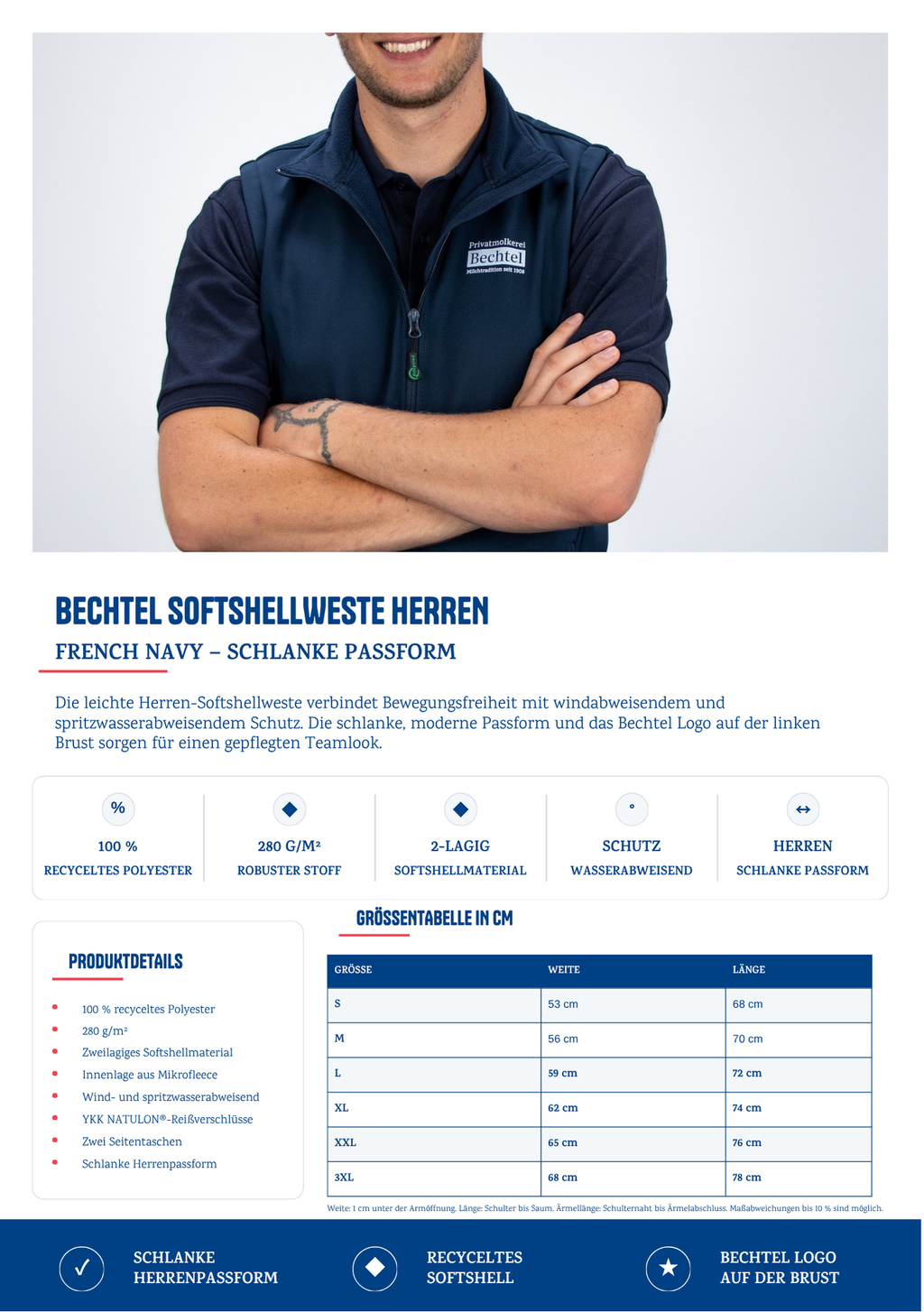 Bechtel Softshellweste Herren